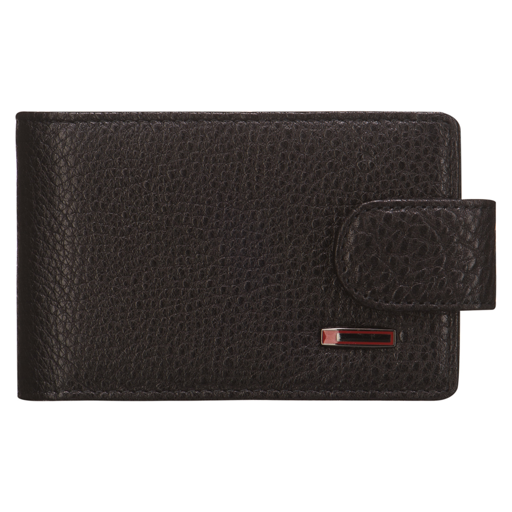 Визитница Dr.Koffer из натуральной кожи черная