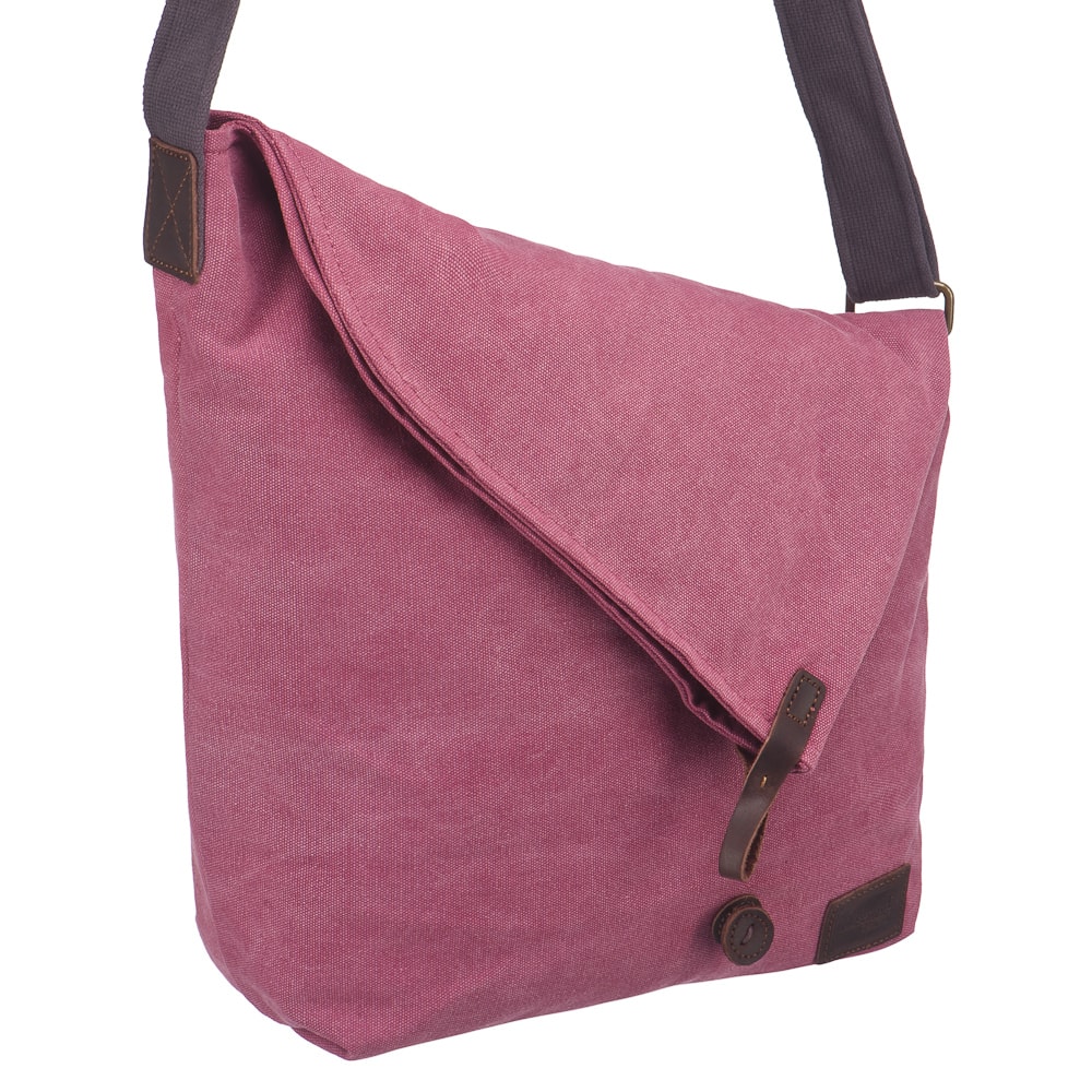 Сумка через плечо Dr.Koffer из канваса и натуральной кожи