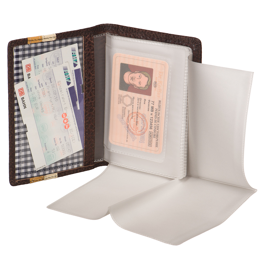 Обложка для автодокументов из натуральной кожи Dr. Koffer