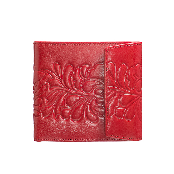 Портмоне Dr.Koffer из натуральной кожи красное