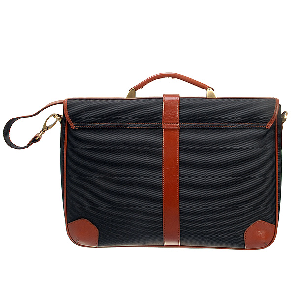 Портфель Dr.Koffer из нейлона и натуральной кожи