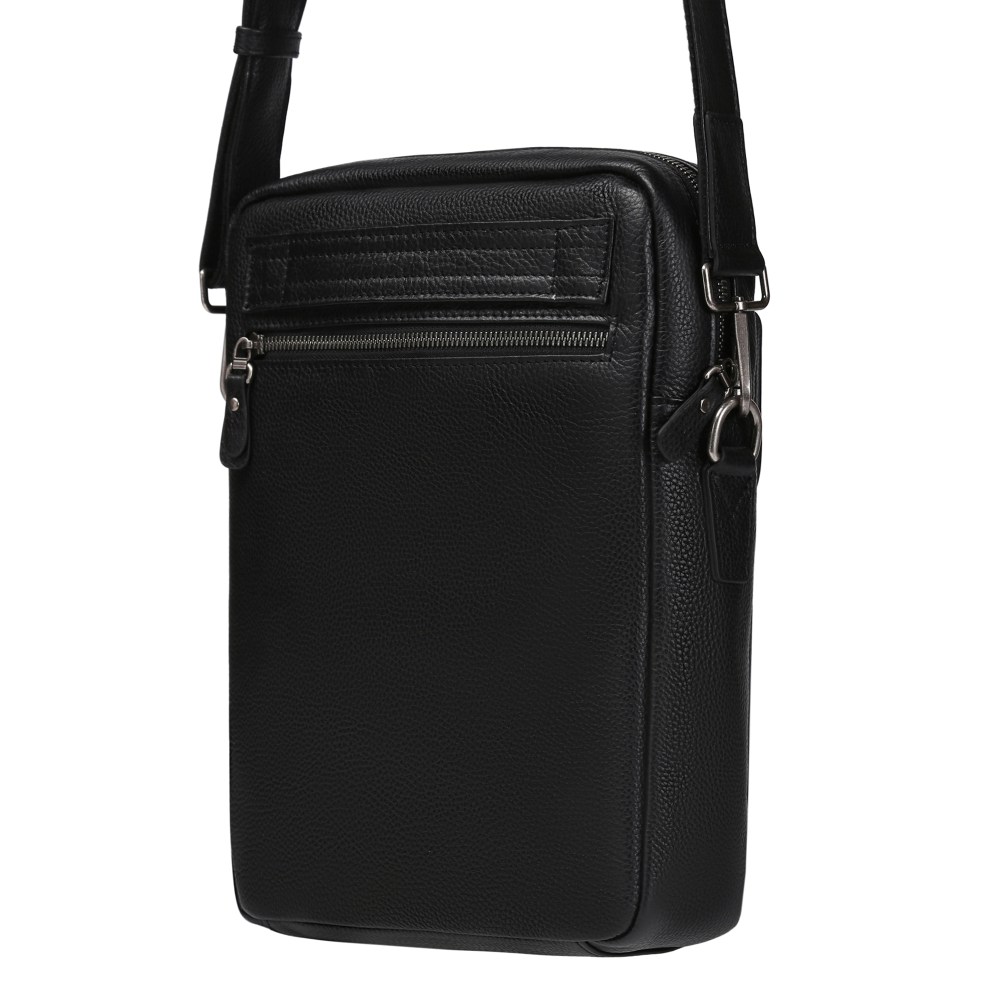 Сумка через плечо Dr.Koffer из натуральной кожи черная