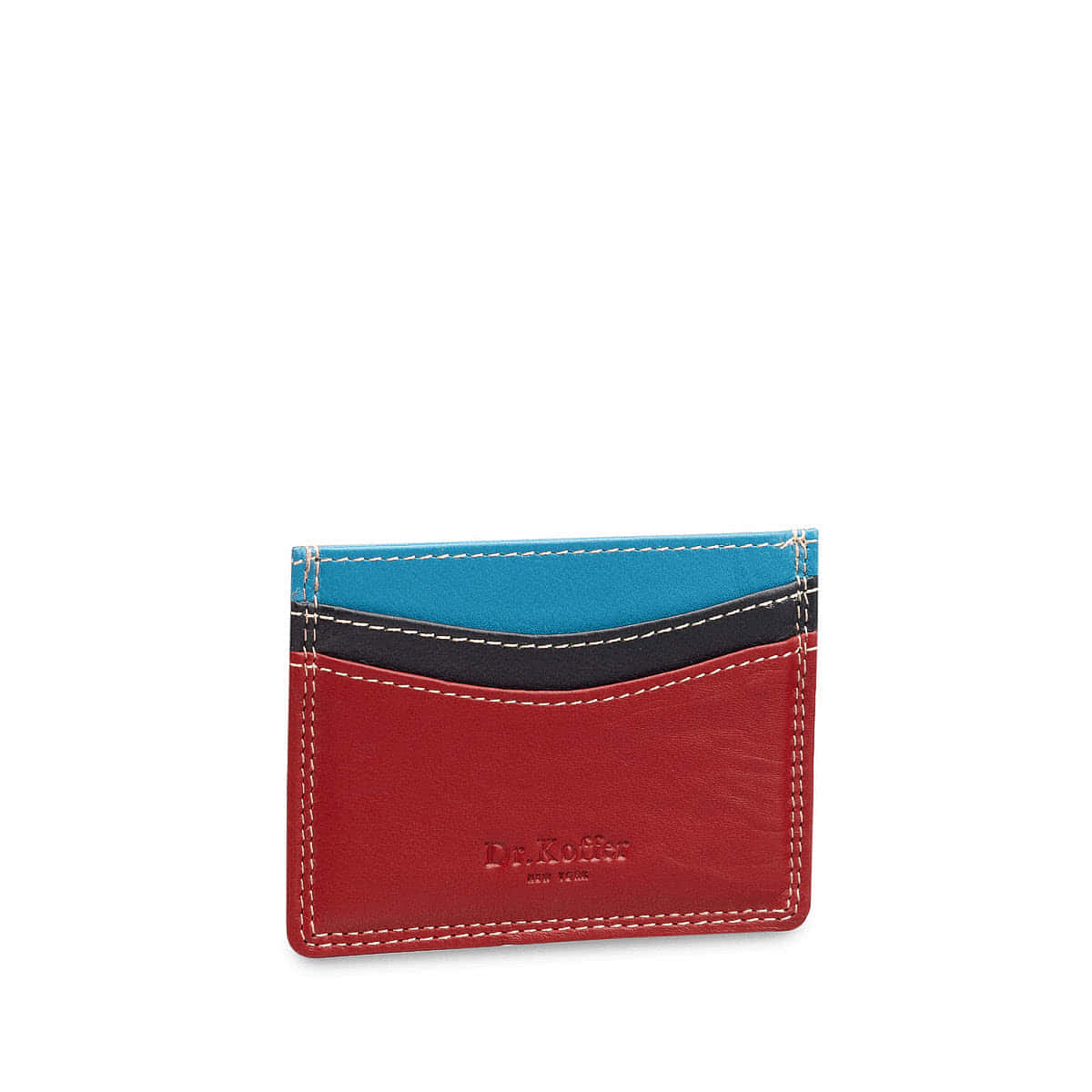 Кредитница Dr.Koffer из натуральной кожи красная