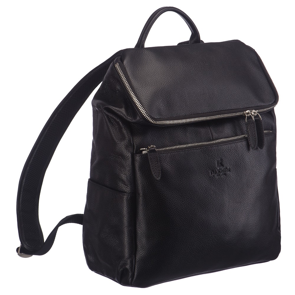 Рюкзак Dr.Koffer из натуральной кожи черный
