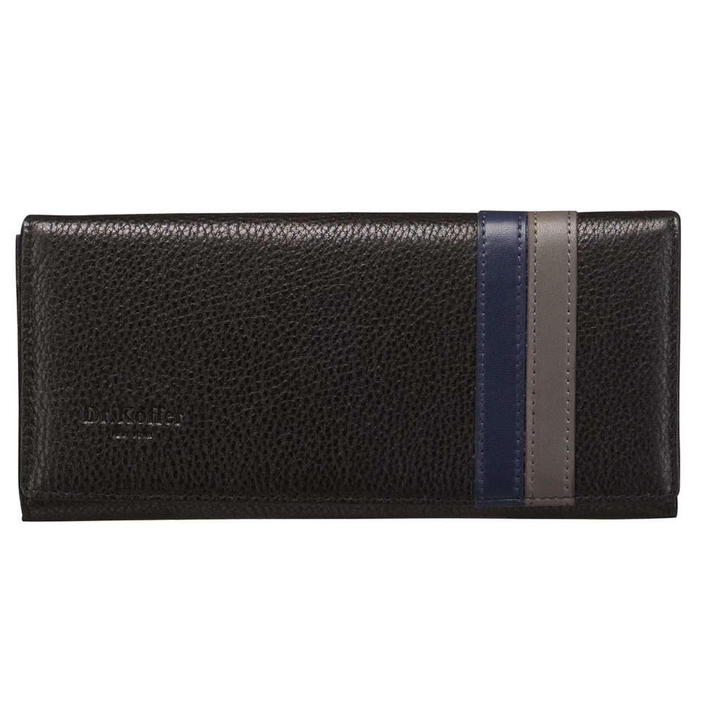 Портмоне Dr.Koffer из натуральной кожи черное