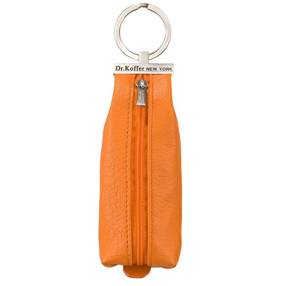 Ключница Dr.Koffer из натуральной кожи оранжевая