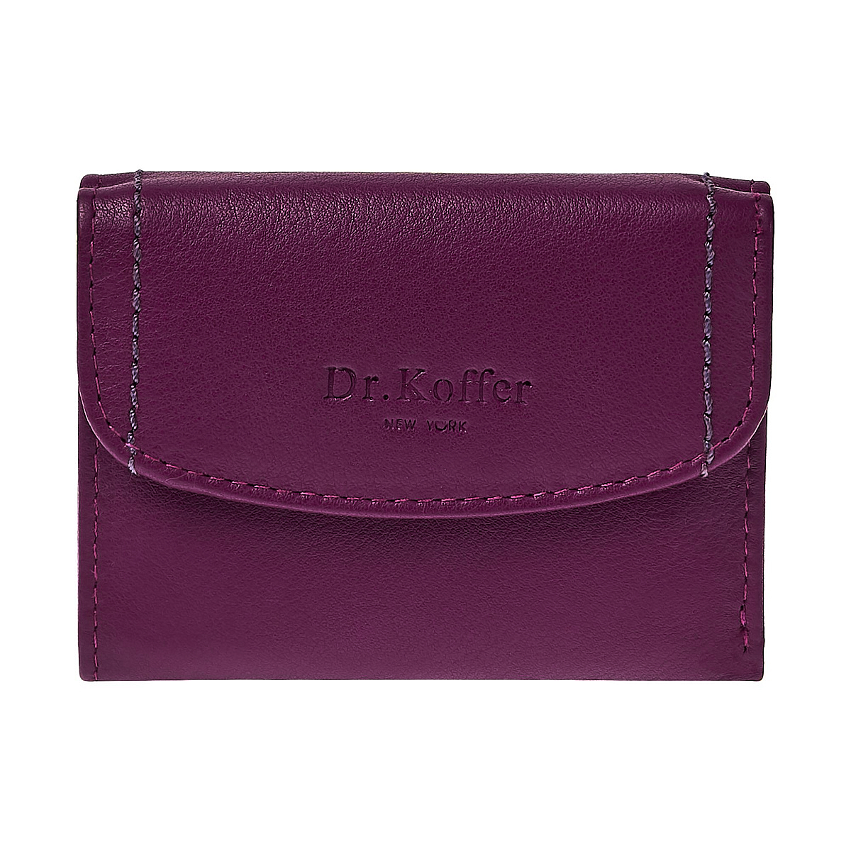 Портмоне Dr.Koffer из натуральной кожи фиолетовое