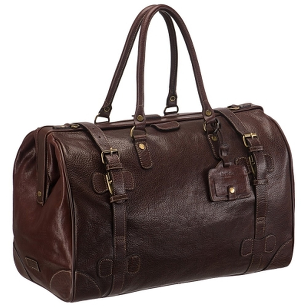 Сумка дорожная саквояж Dr.Koffer из натуральной кожи