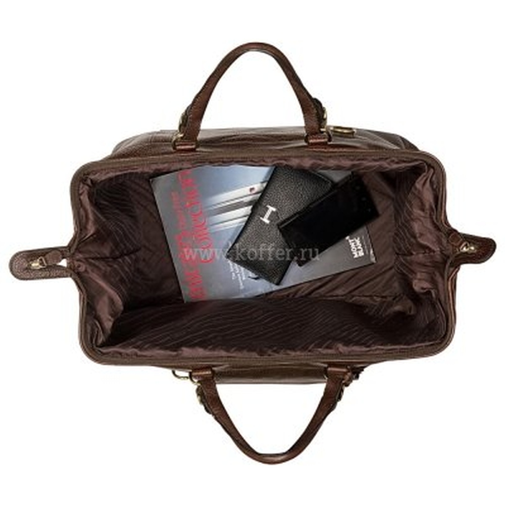 Сумка дорожная саквояж Dr.Koffer из натуральной кожи
