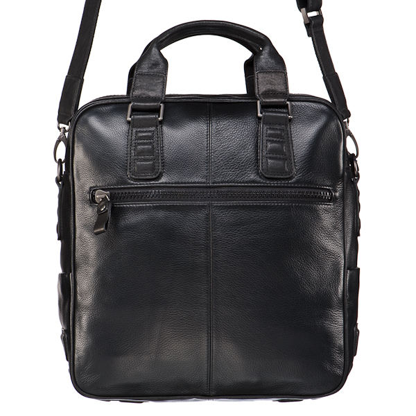 Сумка планшет Dr.Koffer из натуральной кожи черный