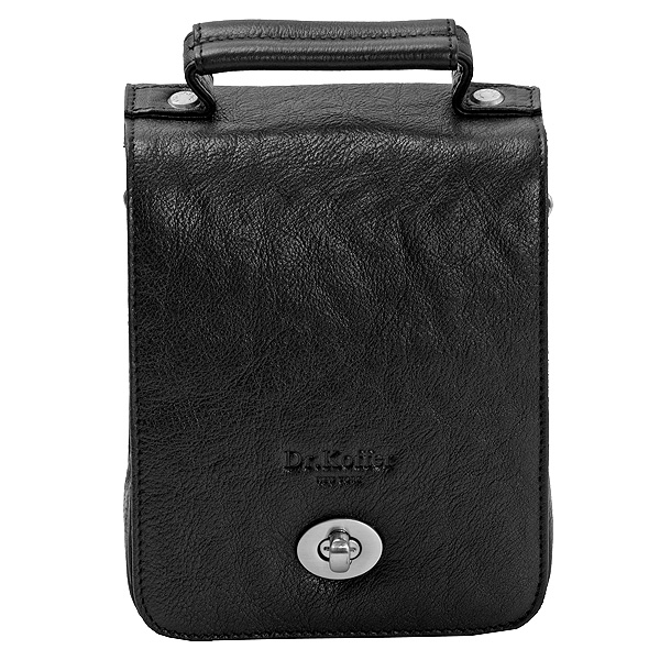 Небольшая повседневная черного цвета сумка Dr.Koffer M402274-02-04