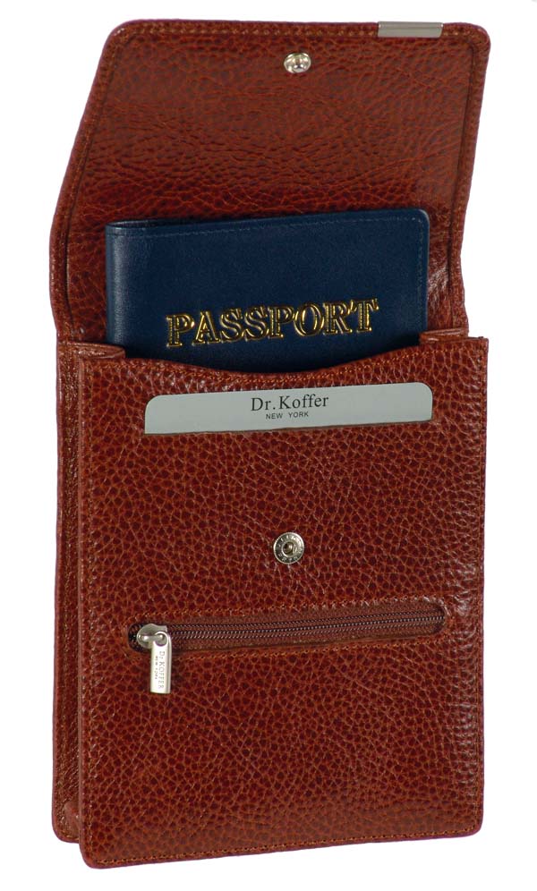 Нагрудный кошелек дорожный Dr.Koffer из натуральной кожи