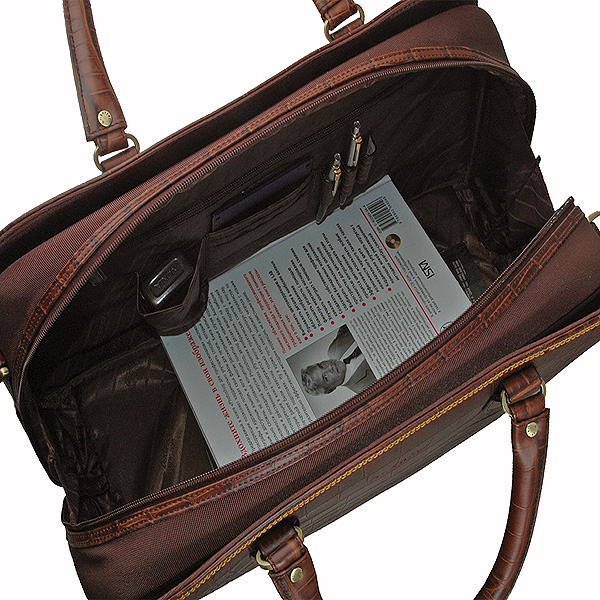 Сумка дорожная Dr.Koffer из натуральной кожи коричневая
