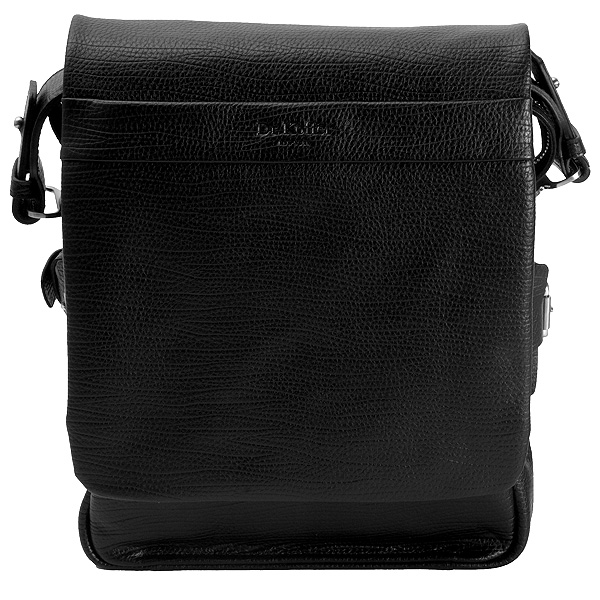 Сумка через плечо Dr.Koffer из натуральной кожи черная