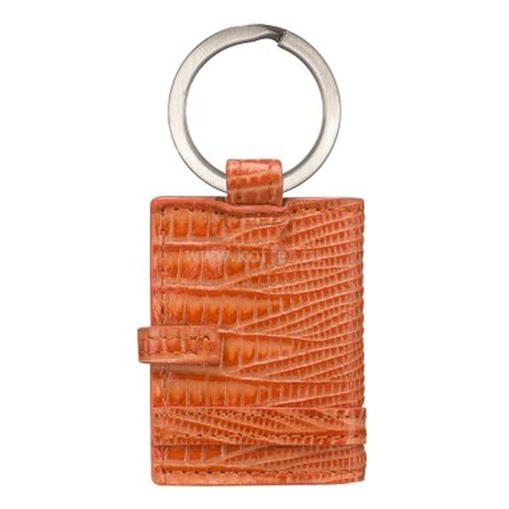 Брелок Dr. Koffer из натуральной кожи оранжевый