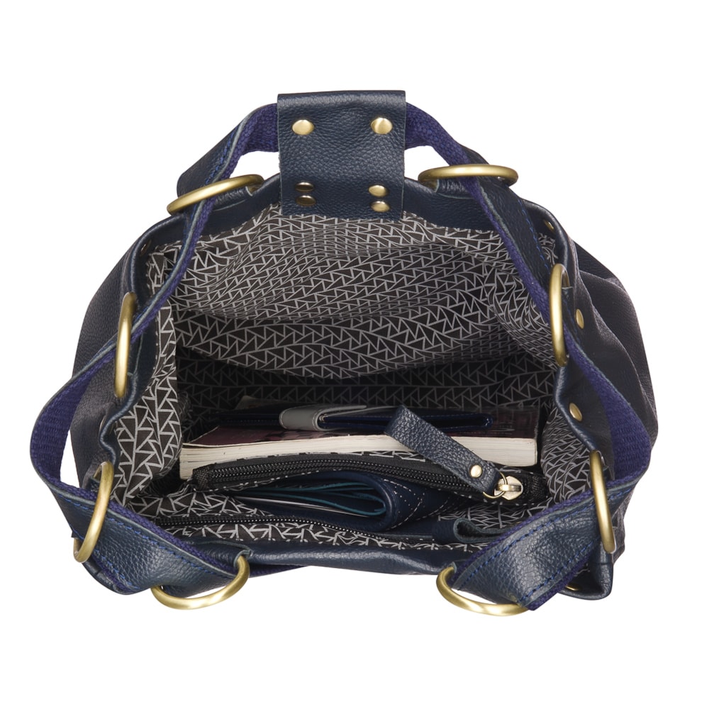 Рюкзак Dr.Koffer из натуральной кожи синий