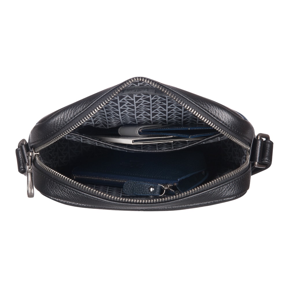 Сумка через плечо Dr.Koffer из натуральной кожи черная