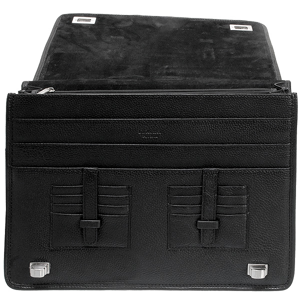 Портфель Dr.Koffer из натуральной кожи черный