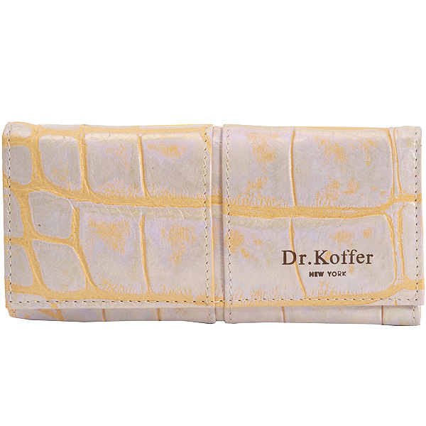 Ключница Dr.Koffer из натуральной кожи белая