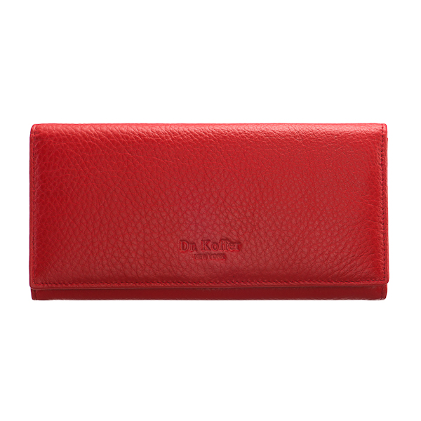Красное портмоне-бюро из кожи оленя Dr.Koffer X510154-01-12