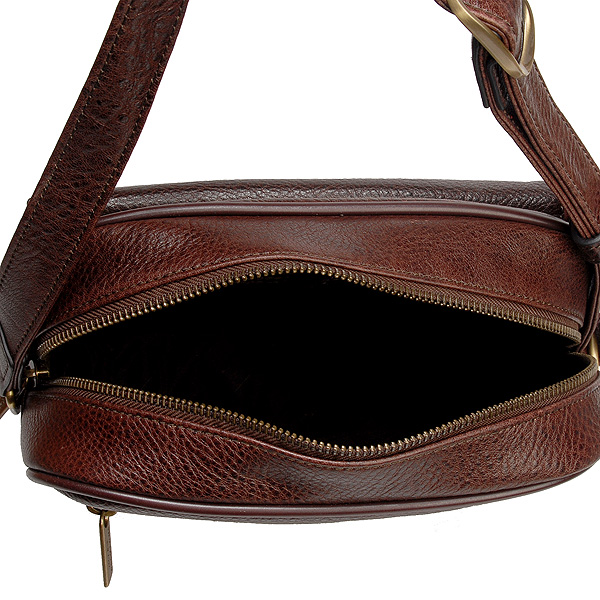 Сумка через плечо Dr.Koffer из натуральной кожи коричневая