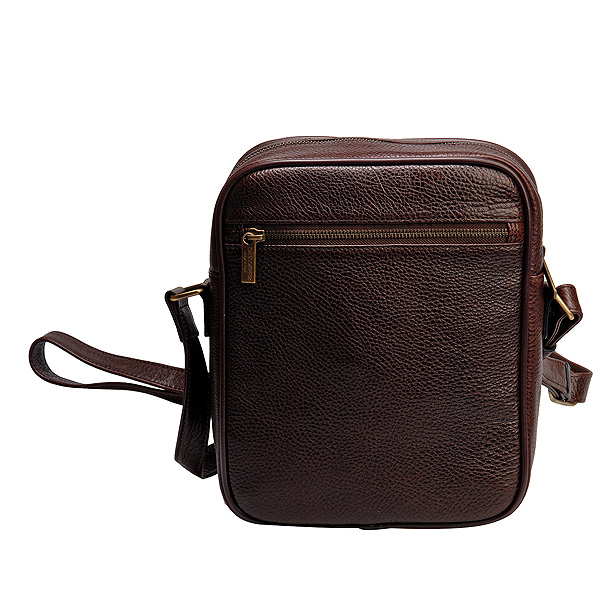 Сумка через плечо Dr.Koffer из натуральной кожи коричневая