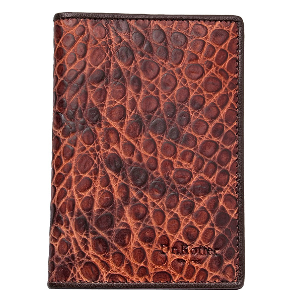 Обложка для паспорта с разводами оранжевого цвета Dr.Koffer X510130-25-09