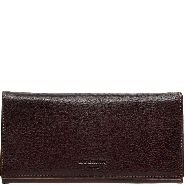 Портмоне Dr.Koffer из натуральной кожи коричневое