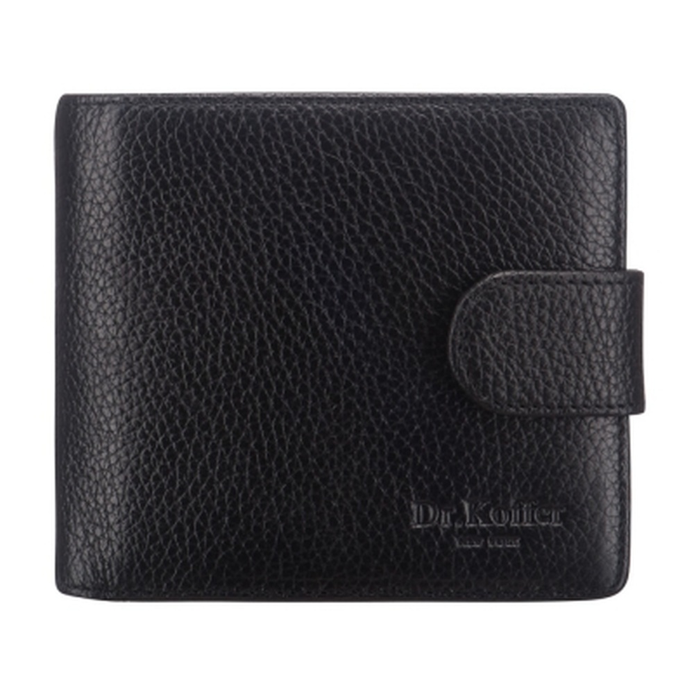 Портмоне Dr.Koffer из натуральной кожи черное