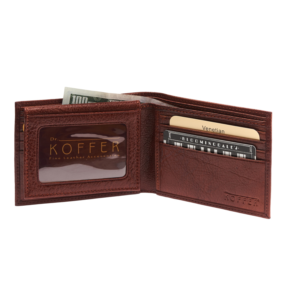 Портмоне Dr.Koffer из натуральной кожи светло-коричневое