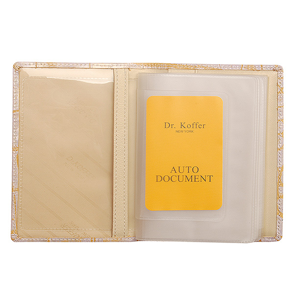 Обложка для автодокументов из натуральной кожи Dr. Koffer
