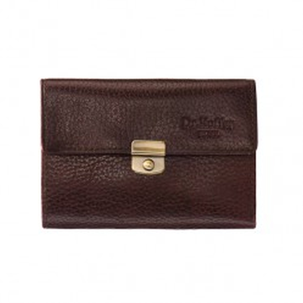 Портмоне Dr.Koffer из натуральной кожи коричневое