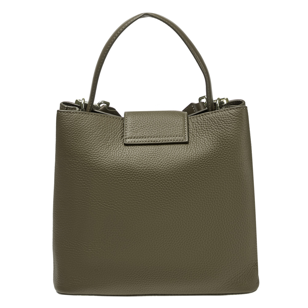 Сумка Dr.Koffer из натуральной кожи зеленая