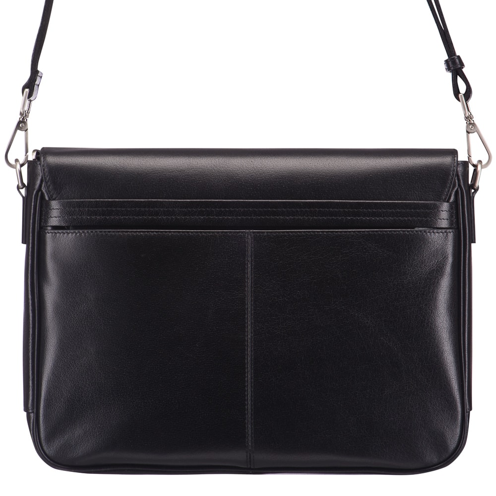 Портфель Dr.Koffer из натуральной кожи черный