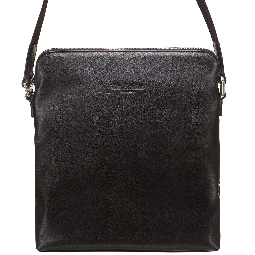 Сумка через плечо Dr.Koffer из натуральной кожи черная