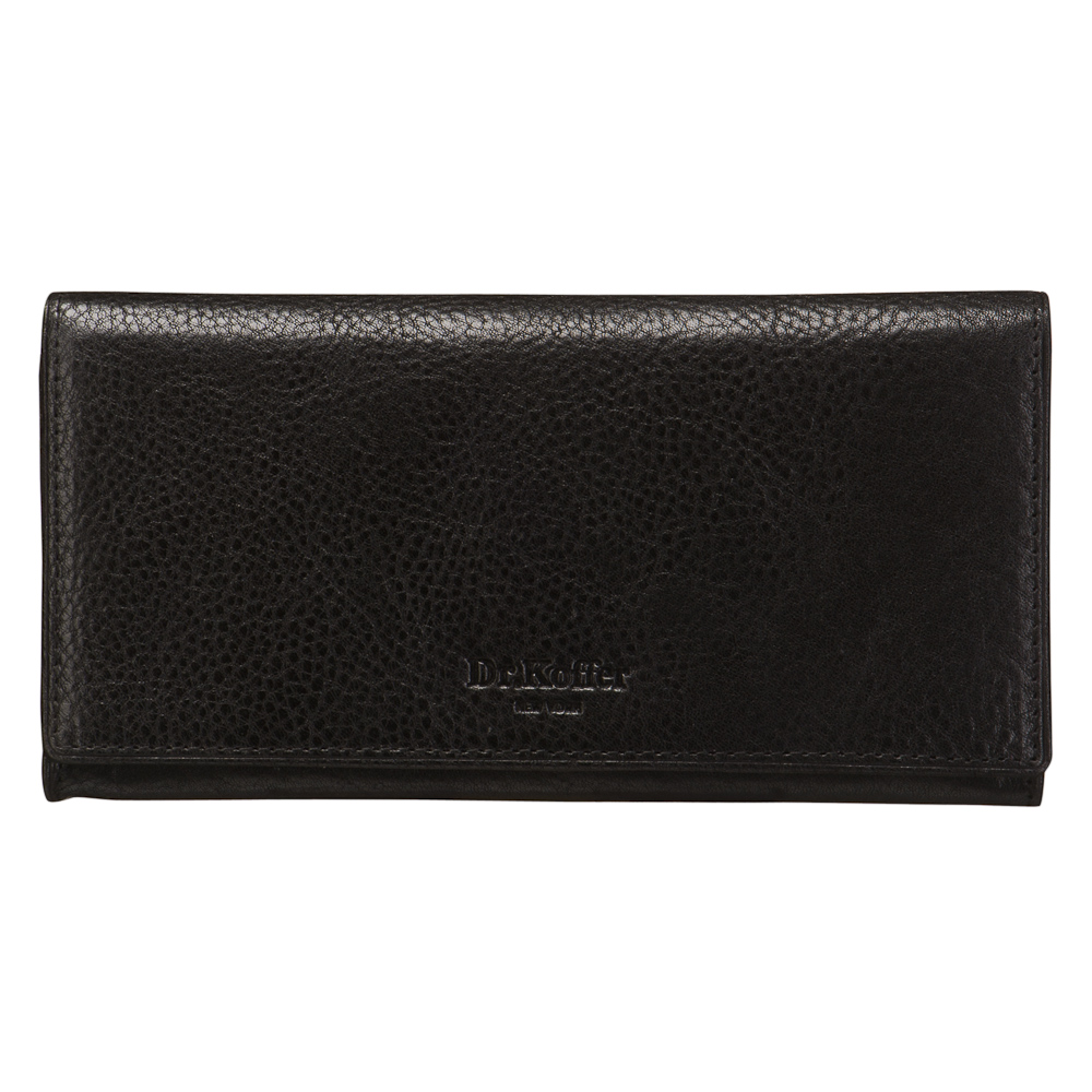 Портмоне Dr.Koffer из натуральной кожи черное