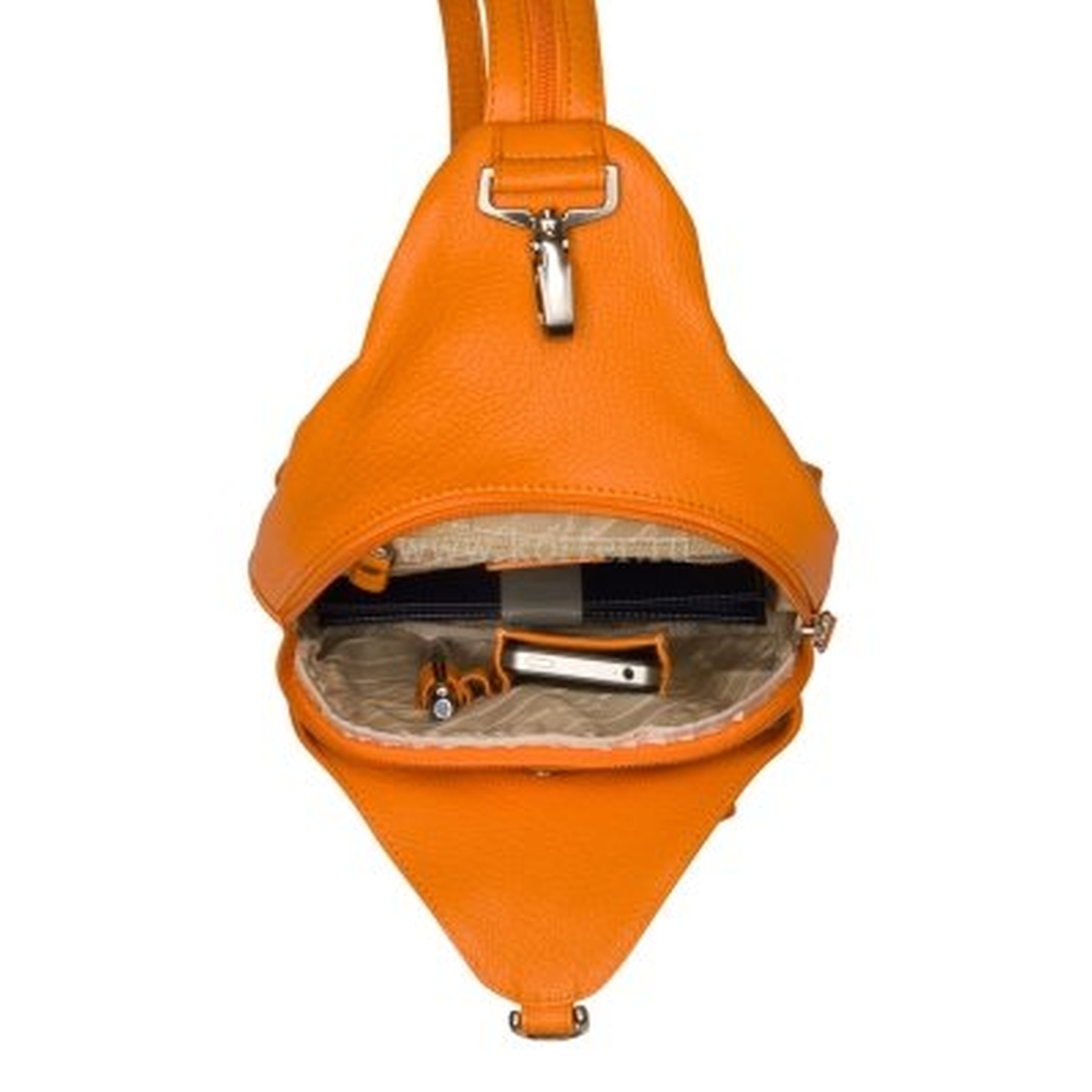 Молодежный рюкзак желтого цвета из натуральной кожи для девушек Dr.Koffer B402384-170-58