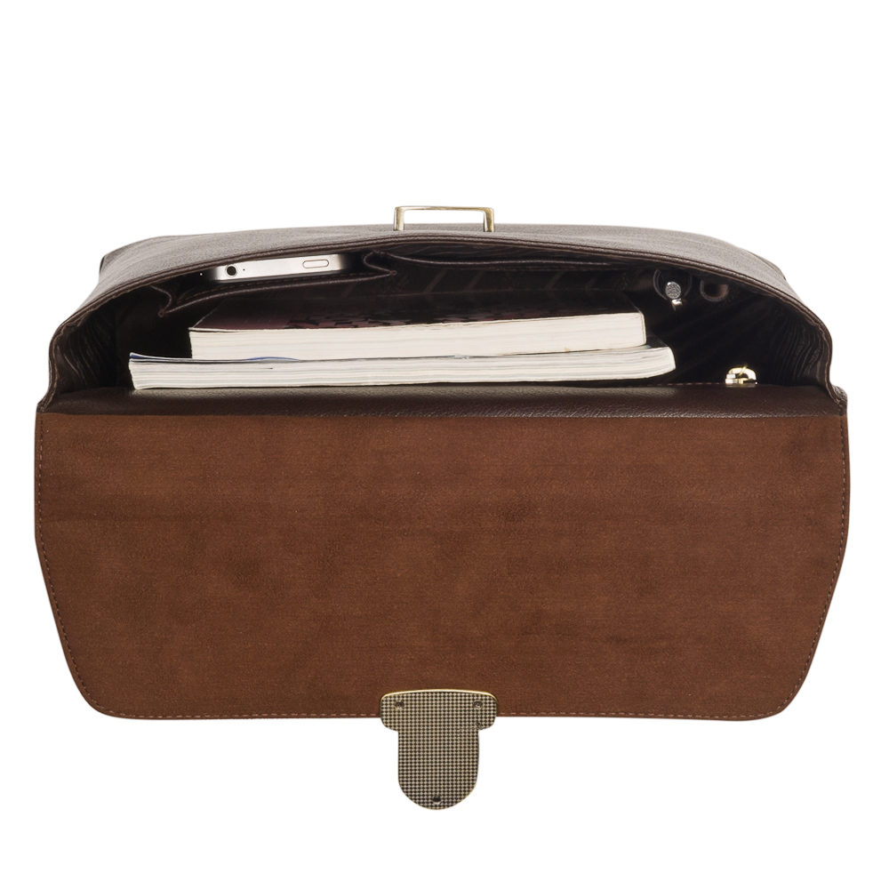 Сумка планшет Dr.Koffer из натуральной кожи коричневый