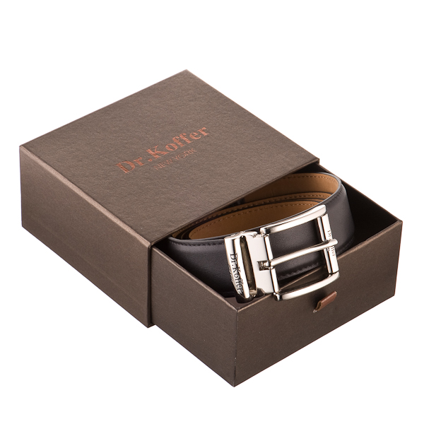 Ремень с декоративной строчкой и фигурной пряжкой  Dr.Koffer R037B01120-41-04