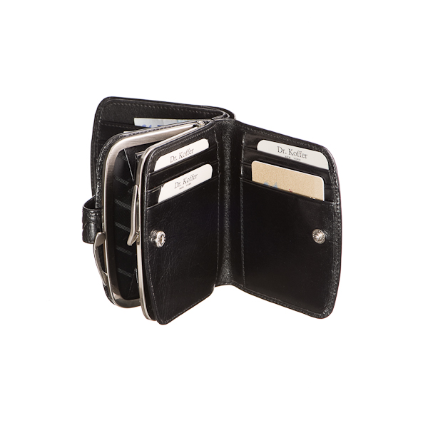 Кошелек Dr.Koffer из натуральной кожи черный