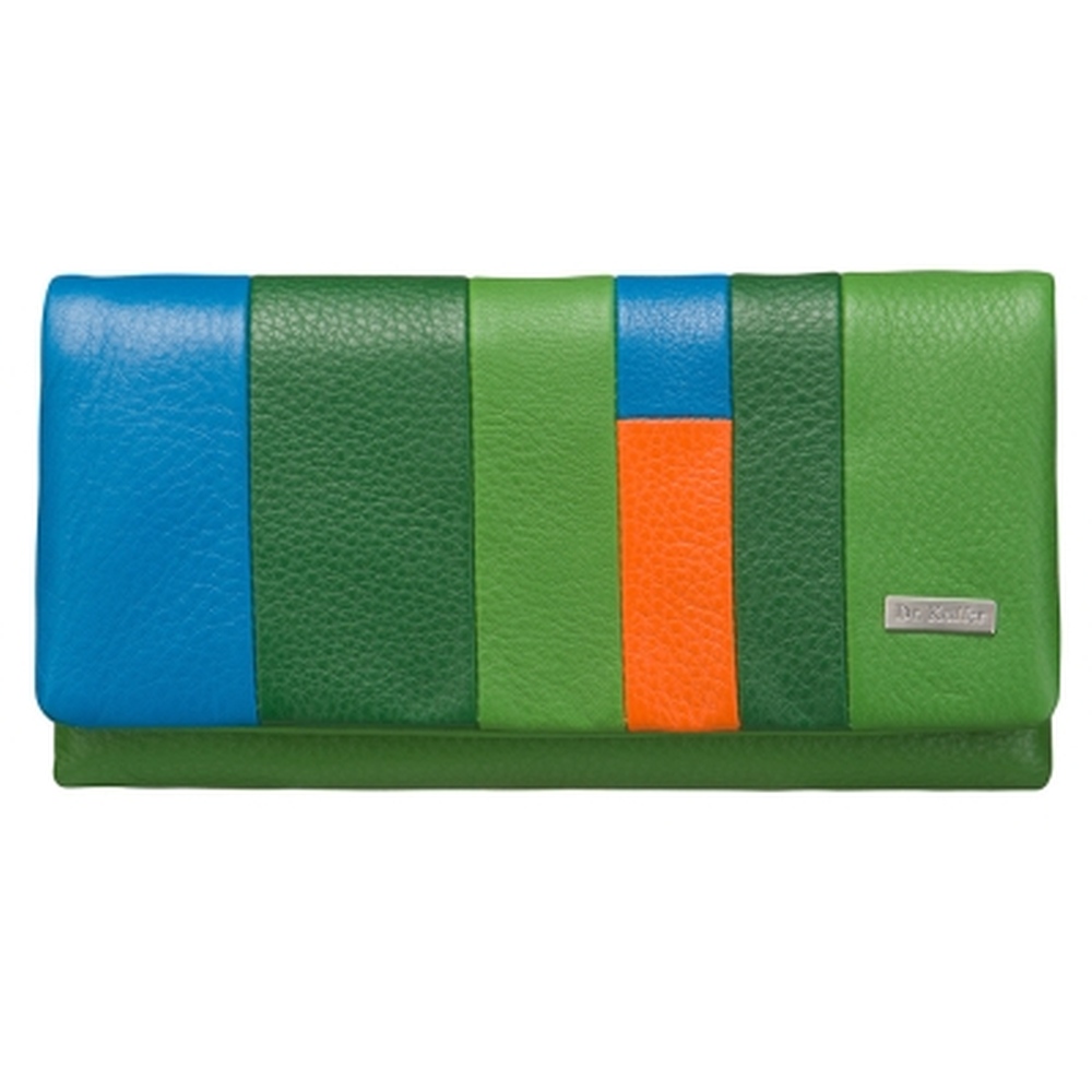 Кошелек Dr.Koffer из натуральной кожи зеленый