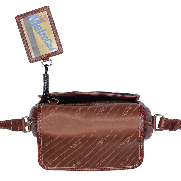 Сумка через плечо Dr.Koffer из натуральной кожи коричневая