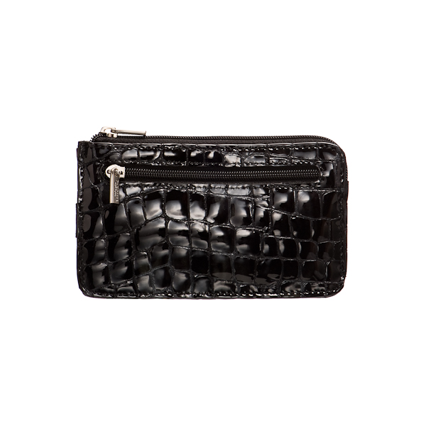 Черная ключница с карманами из тисненой кожи Dr.Koffer X510321-30-77