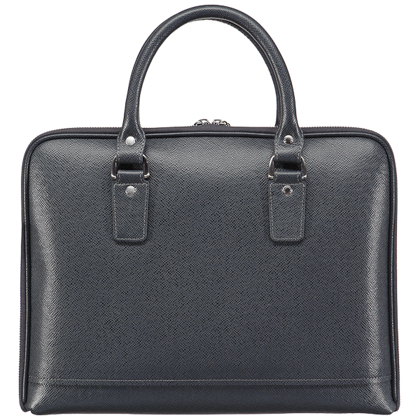 Деловая сумка Dr.Koffer из натуральной кожи серая