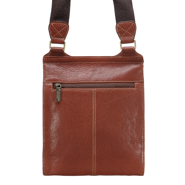 Сумка через плечо Dr.Koffer из натуральной кожи коричневая
