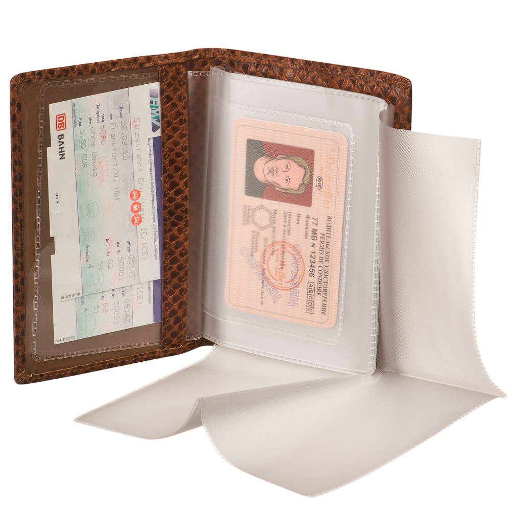 Обложка для паспорта/автодок из натуральной кожи Dr. Koffer