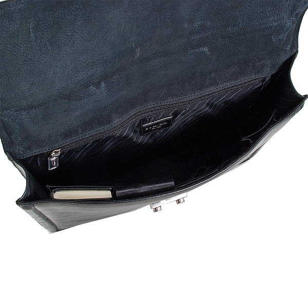 Портфель Dr.Koffer из натуральной кожи черный