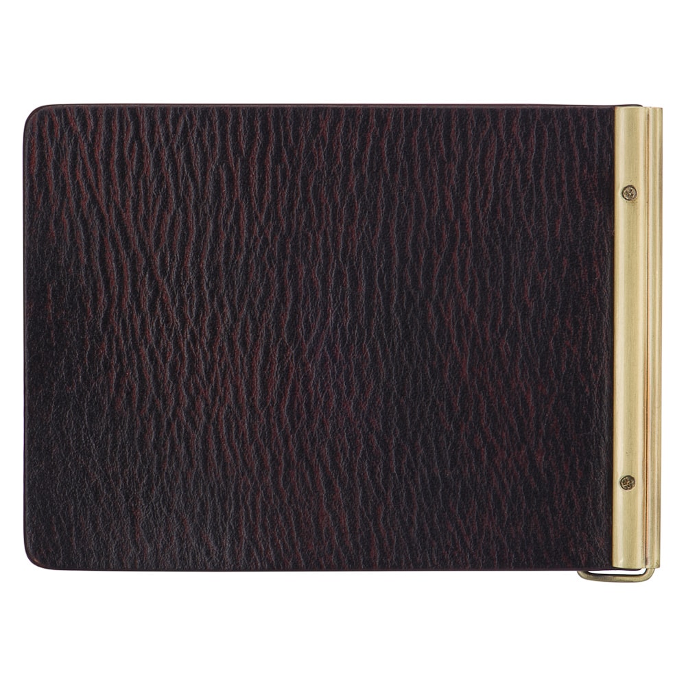 Зажим для денег Dr.Koffer из натуральной кожи коричневый