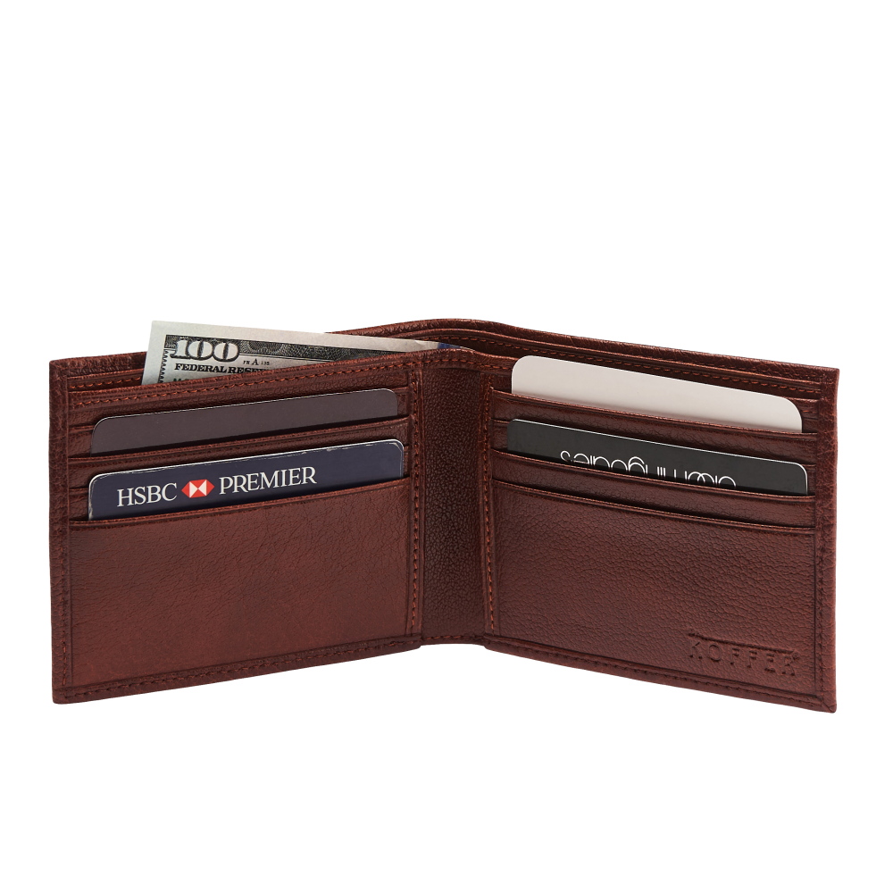 Портмоне Dr.Koffer из натуральной кожи светло-коричневое