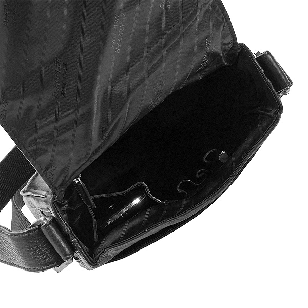 Сумка через плечо Dr.Koffer из натуральной кожи черная